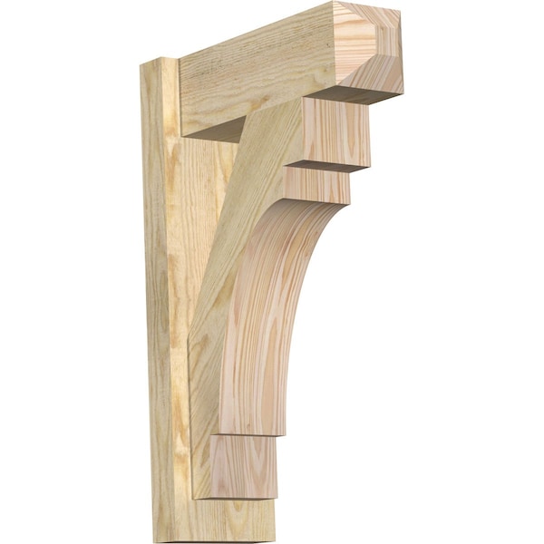 Ekena Millwork Merced Rough Sawn Craftsman Outlooker, Douglas Fir, 6"W x 16"D x 24"H OUT06X16X24MRC04RDF - main